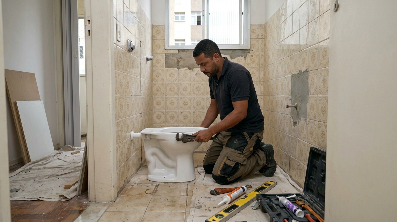 Reforço de vedação sanitária em Franca-SP